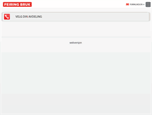Tablet Screenshot of feiring-bruk.no